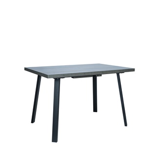 Стол обеденный раздвижной Leset Хаген 1Р, бетон/черный