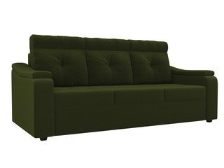 Диван-кровать Джастин, зеленый/микровельвет