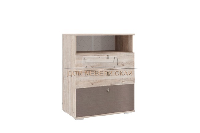 Комод Модерн 27.01, дуб мария/бронза