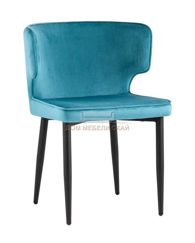 Стул Матео, велюровый темно-бирюзового цвета