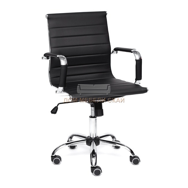 Офисное кресло Urban-Low, экокожа черного цвета
