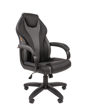 Офисное кресло Chairman 299 экопремиум, черный/серый