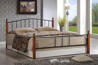 Кровать двуспальная металлическая AT-915 160x200