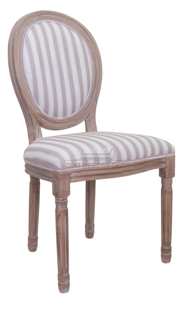 Стул Volker, pinstripe рогожка бежевого цвета
