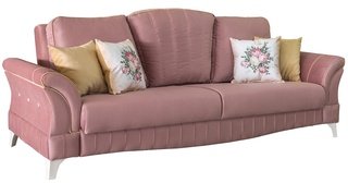 Диван-кровать Каролина, пепельно-розовый ТД 120