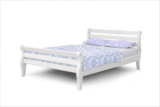 Кровать двуспальная 160x200 Аврора, белый полупрозрачный