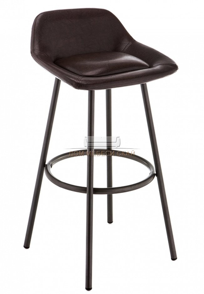 Барный стул Bosito, vintage экокожа коричневого цвета