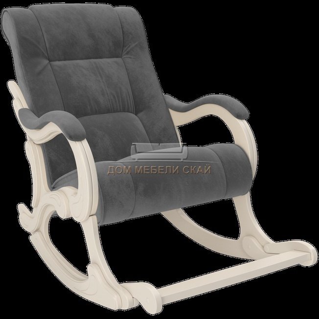 Кресло-качалка Модель 77, дуб шампань/verona antrazite grey