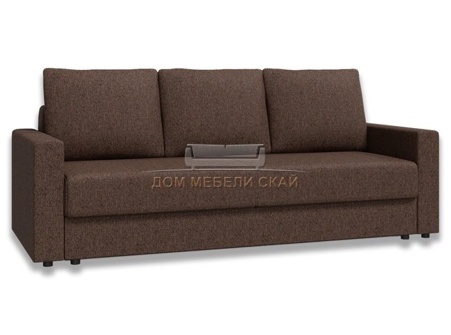 Диван-кровать Лира с боковинами БНП 1400, коричневый/рогожка