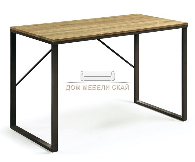 Письменный стол Lisbet 120x60, металл черный