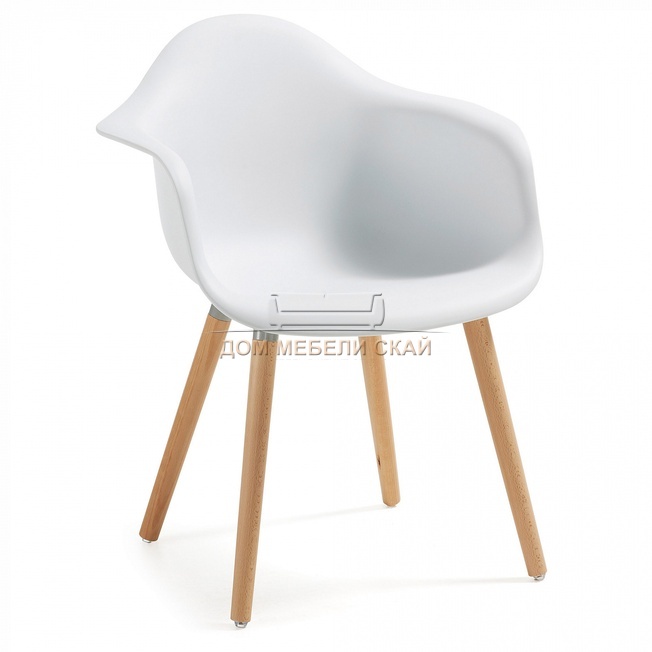 Кресло Kenna, белый пластик