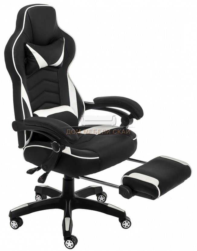 Компьютерное кресло Stimul, черное/белое