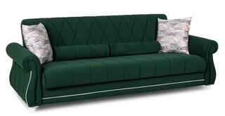 Диван-кровать Роуз, зеленый ТД 411