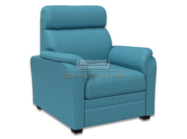 Кресло Омега, голубая рогожка