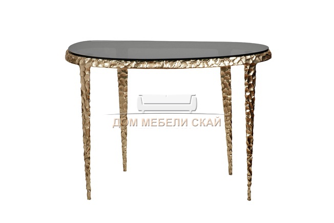 Консоль Ab ovo 69-919148, черное стекло/золото