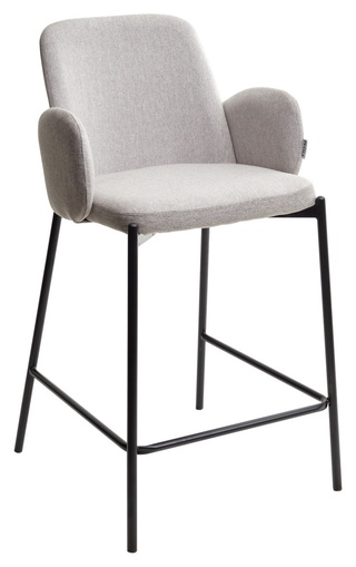 Полубарный стул NYX, рогожка серого цвета