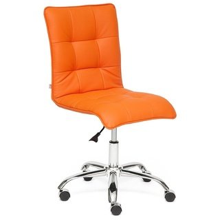 Кресло офисное Зеро Zero, оранжевая экокожа