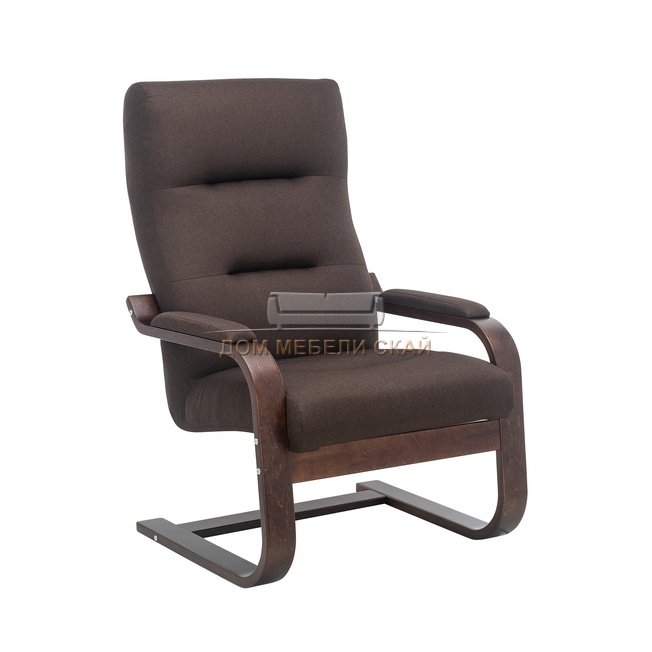 Кресло Leset Оскар, орех текстура/малмо 28