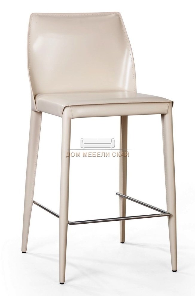 Стул полубарный Martin, натуральная кожа бежевого цвета