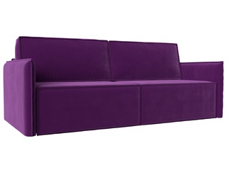 Диван-кровать Либерти, микровельвет фиолетовый