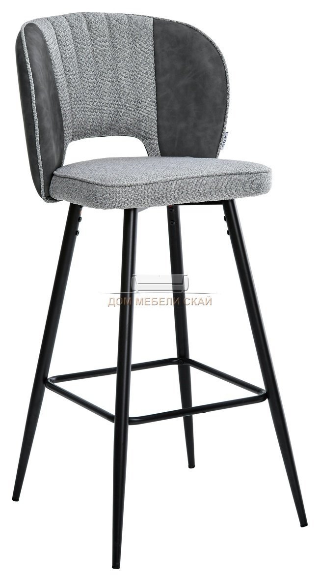 Барный стул HADES, рогожка светло-серого цвета