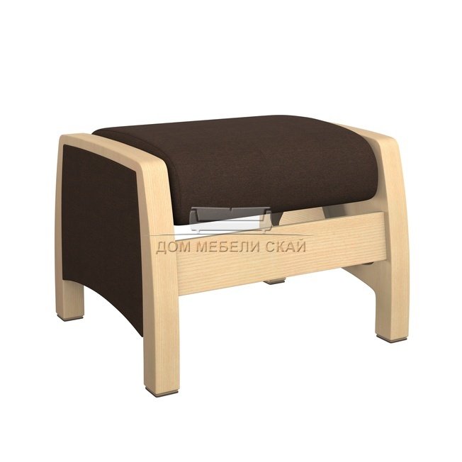 Пуф-глайдер Модель Balance 1, натуральное дерево/montana 100