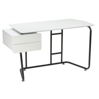 Компьютерный стол Desk, белый/черный