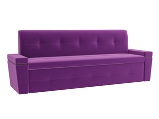Кухонный диван со спальным местом Деметра, фиолетовый/микровельвет