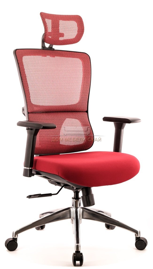 Кресло офисное Everest S, сетка красная