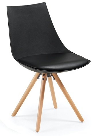 Стул Armony, экокожа черного цвета