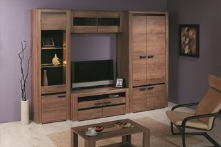 Гостиная Бруна, дуб табак (модульная)