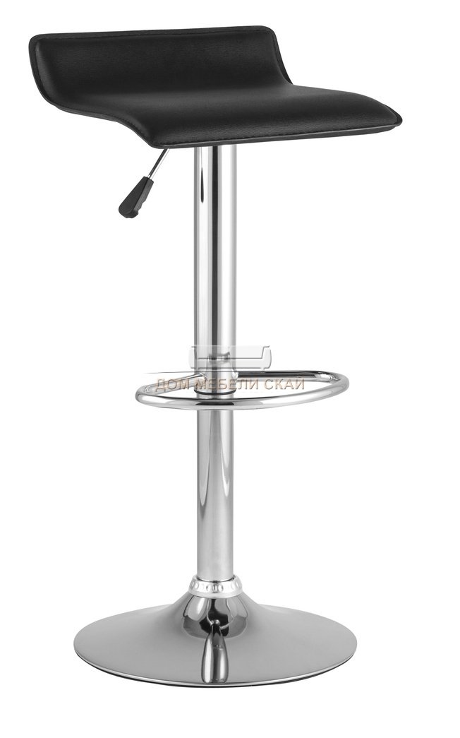 Стул барный HI-TEC, экокожа черного цвета