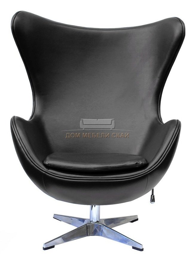 Кресло EGG CHAIR, чёрный/глянец