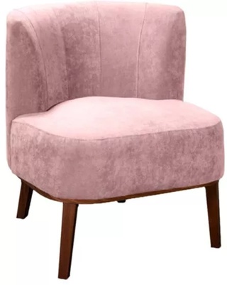 Кресло Шафран, розовый велюр
