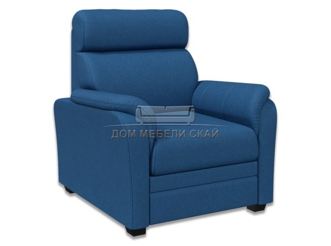 Кресло Омега, синяя рогожка