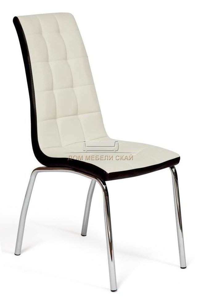 Стул ALESSI mod.36, экокожа темно-коричневого цвета