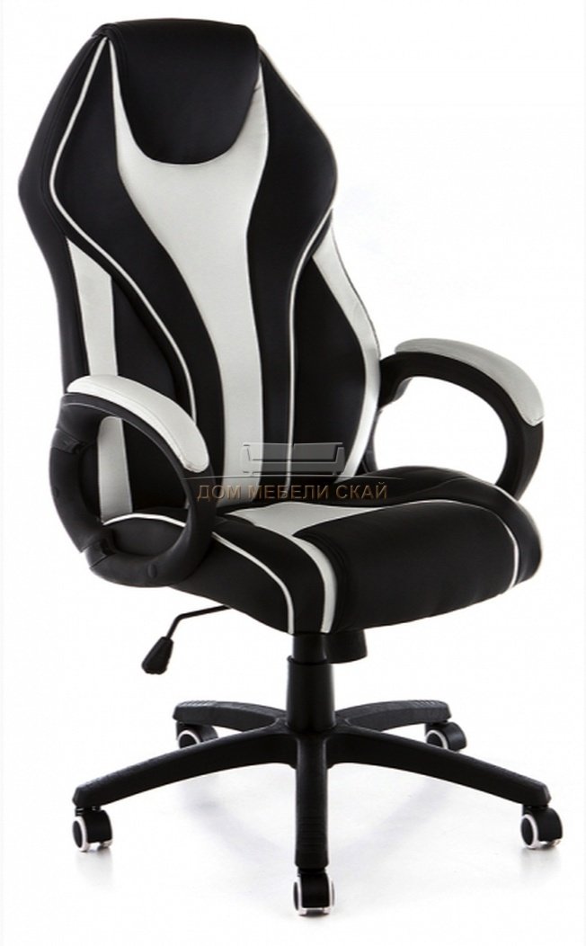 Компьютерное кресло Danser, черное/белое