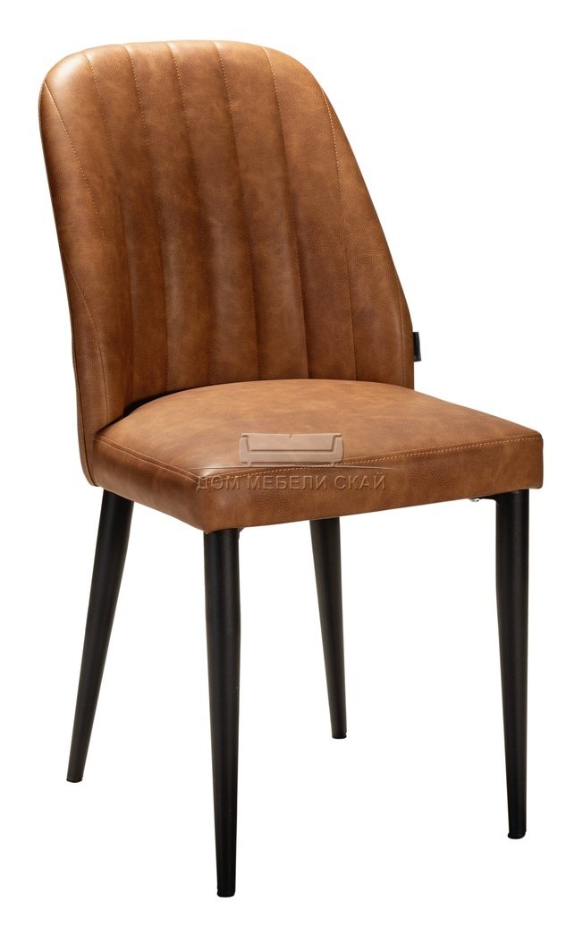 Стул Loft, экокожа коричневого цвета