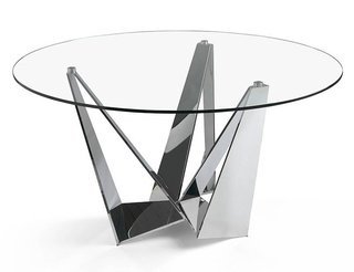 Стол обеденный круглый CT2061R стеклянный D130