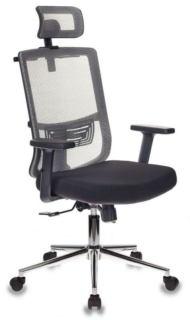 

Кресло руководителя MC-612-H, черная-серая ткань/сетка