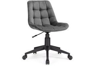 Компьютерное кресло Келми 1, велюр графитовый/пластик черный