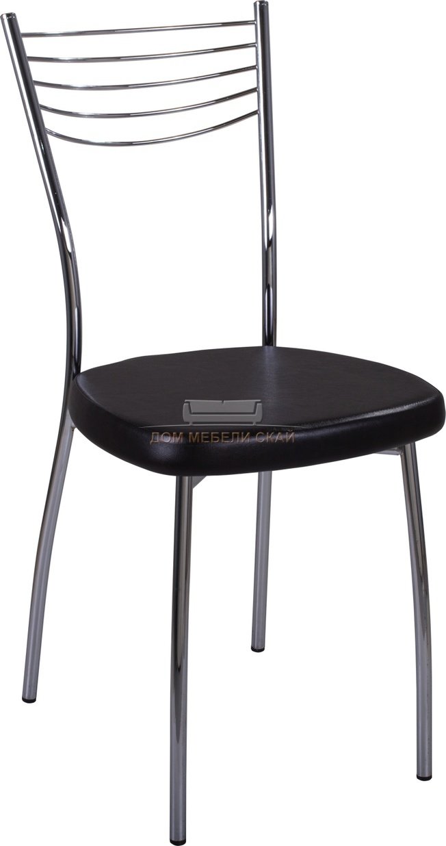 Стул Омега-1, В-4/В-4 экокожа черного цвета