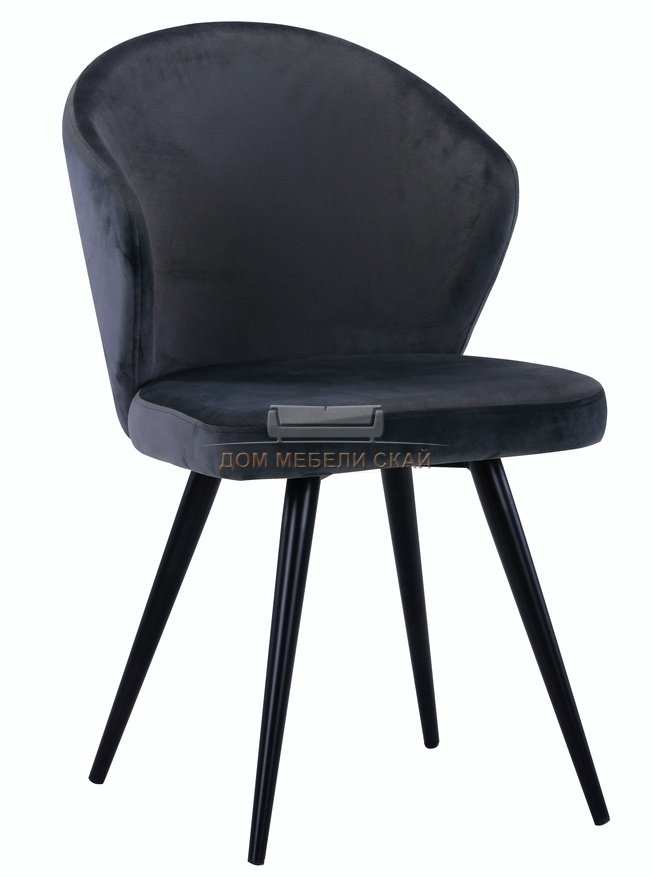 Стул Танго, велюровый серого цвета