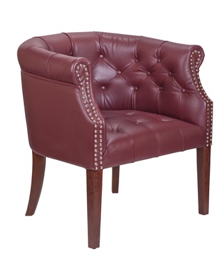 Кресло Grace, бордовая натуральная кожа vine leather