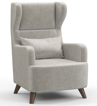 Кресло для отдыха Меланж, серо-бежевое тк 142