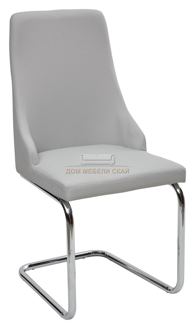Стул KELLY, экокожа светло-серого цвета