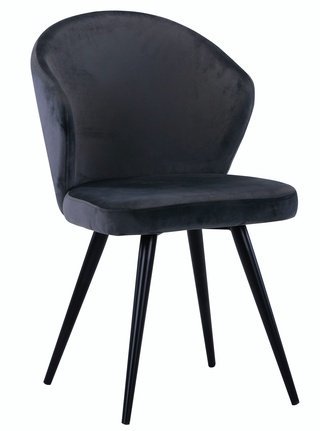 Стул Танго, велюровый серого цвета