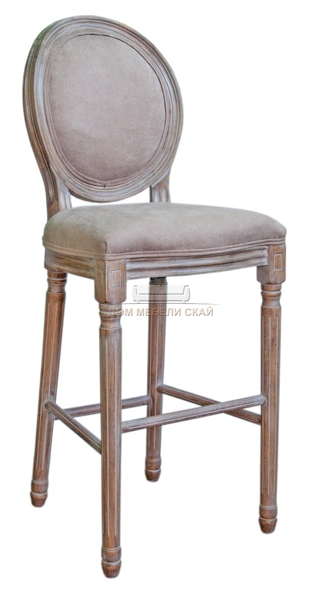 Барный стул Filon, mocca велюровый бежевого цвета