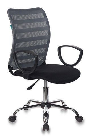 Кресло офисное CH-599AXSL, черная ткань/серая сетка