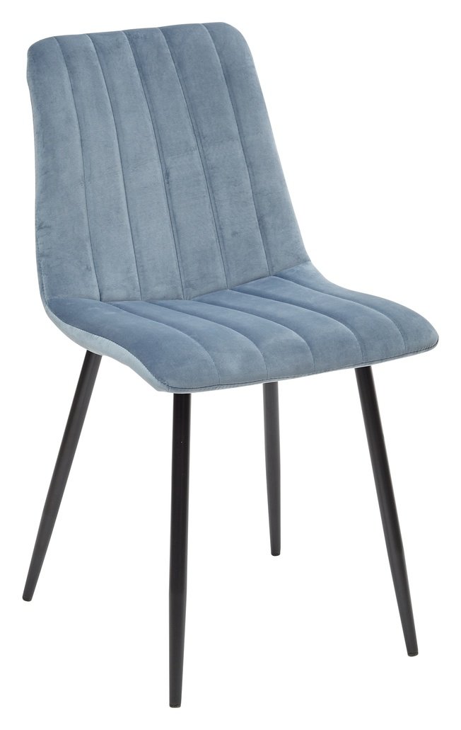 

Стул DUBLIN, пудровый синий/велюр
